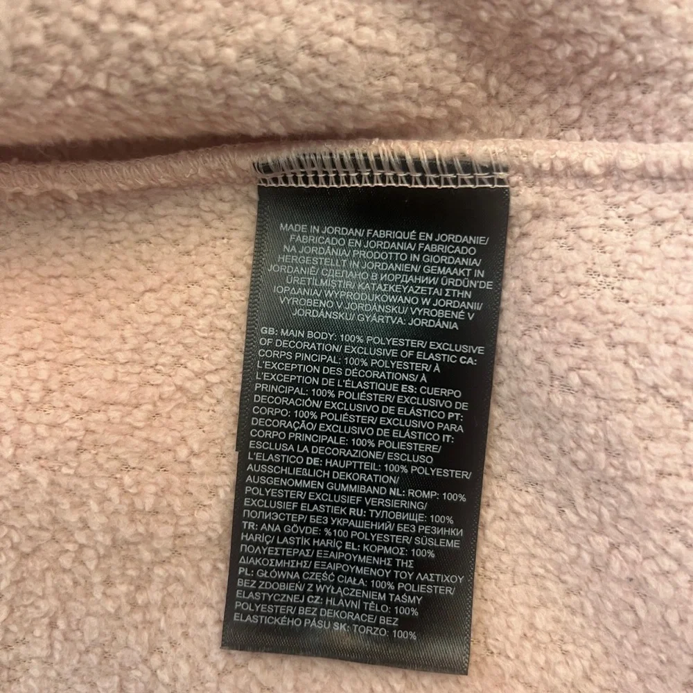 The North Face Pink Sherpa Fleece Hooded Bear One-Piece